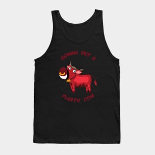 Fluffy cow Tank Top